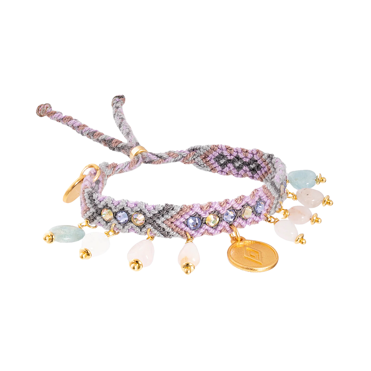 Kalepsu Wayuu bracelet - Lilac 1
