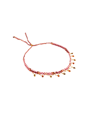 Choker Wayuu Jolotsü - Pink Aura