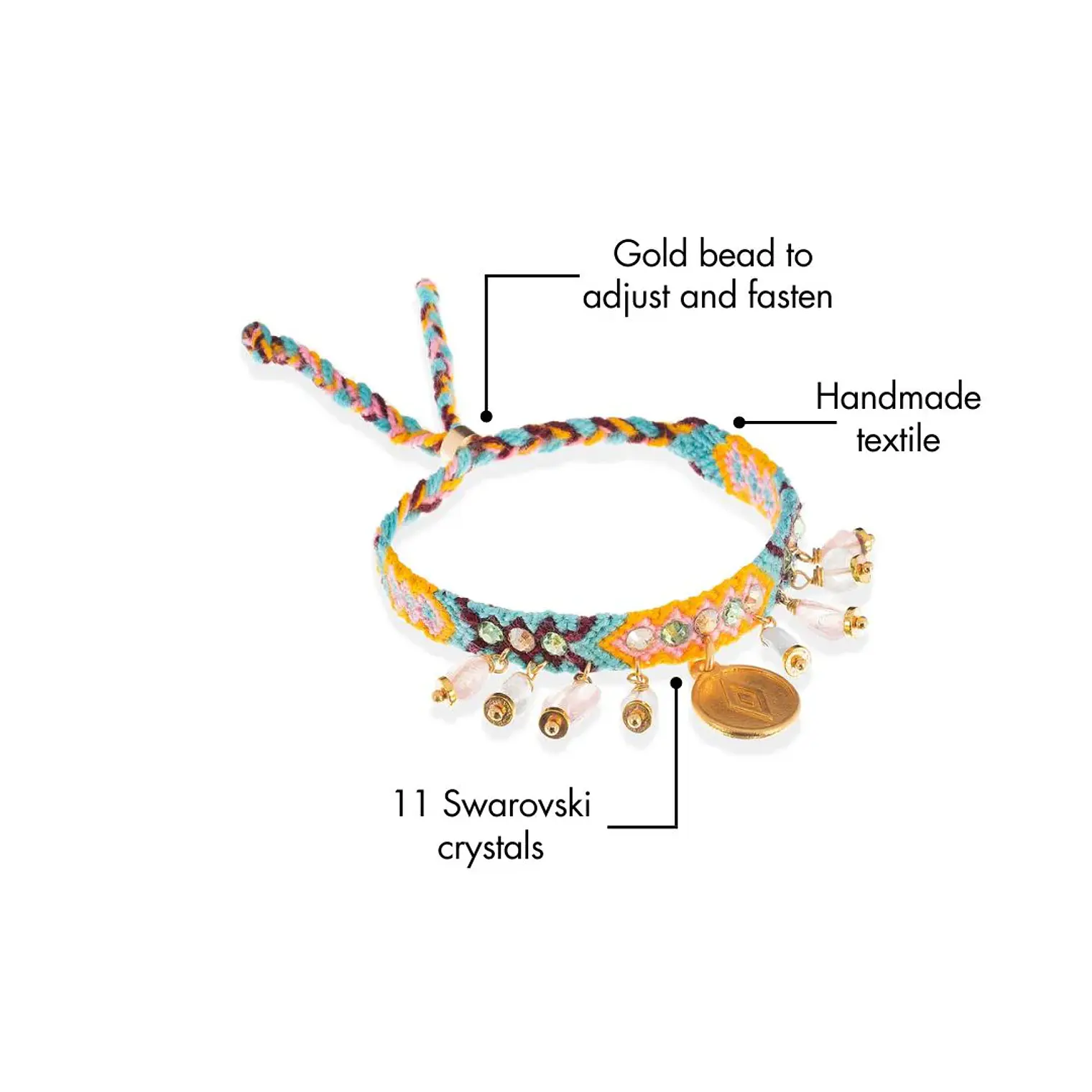 Kalepsu Wayuu bracelet - Blue 3