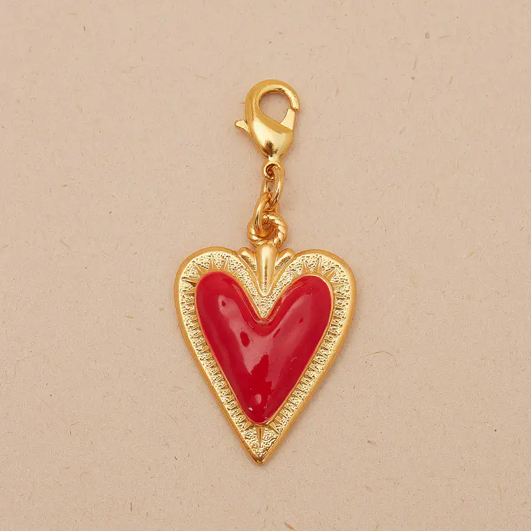 Mini Charm Corazón de Fuego  4