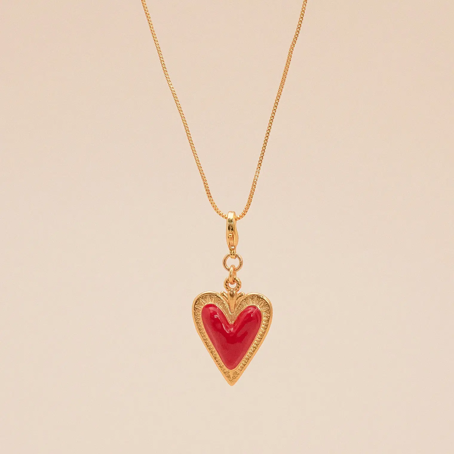 Mini Charm Corazón de Fuego  1