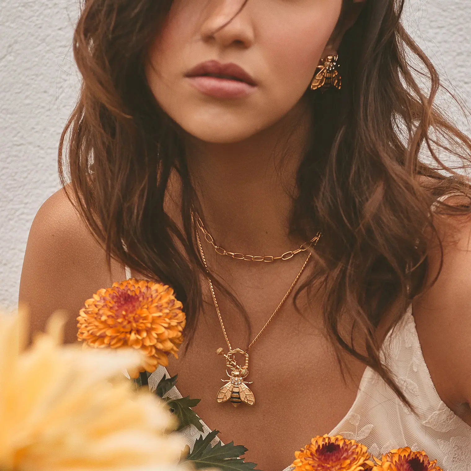 Set de 2 Collares Panal de Abeja  2