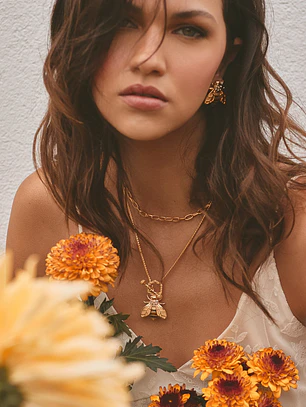 Set de 2 Collares Panal de Abeja 