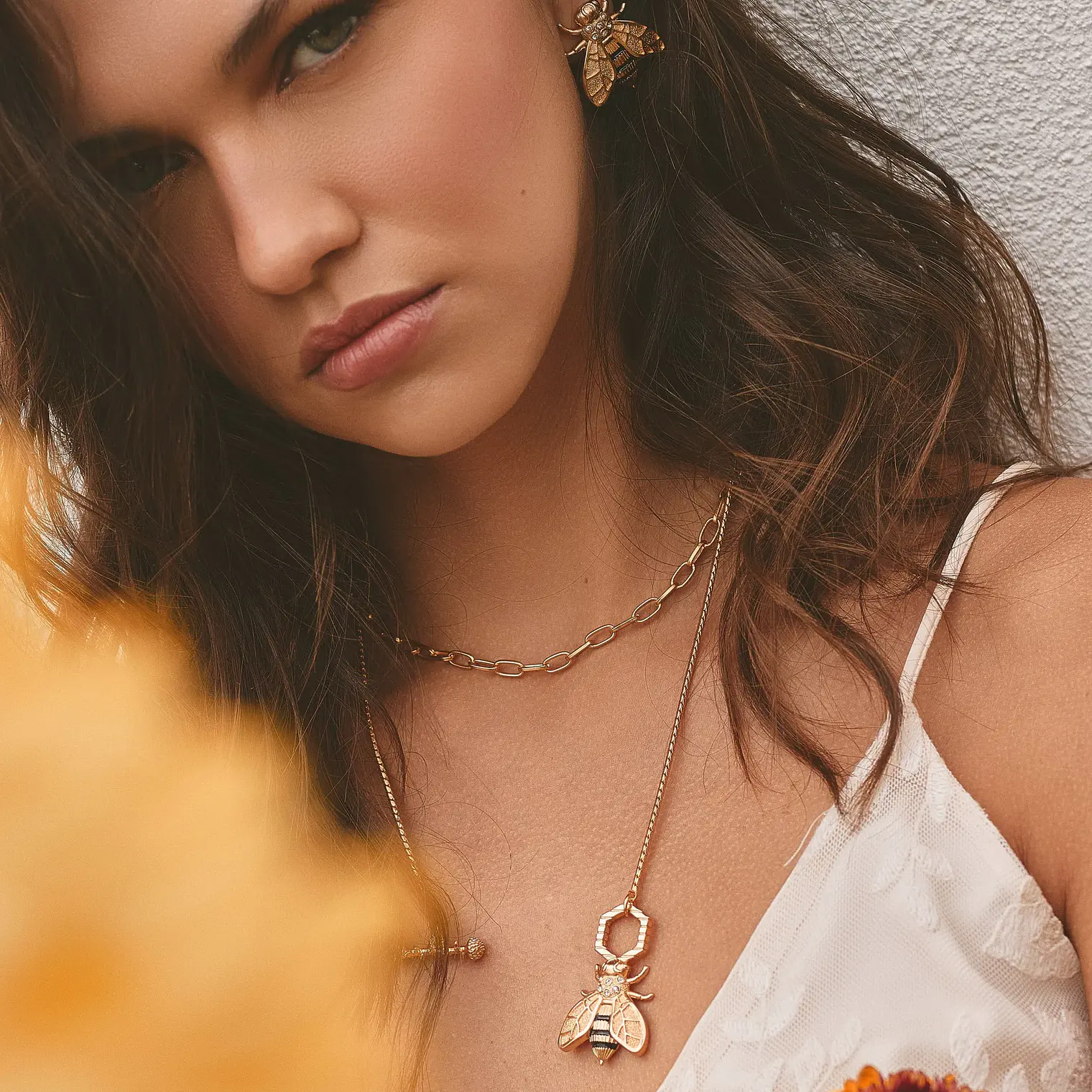 Set de 2 Collares Panal de Abeja  3