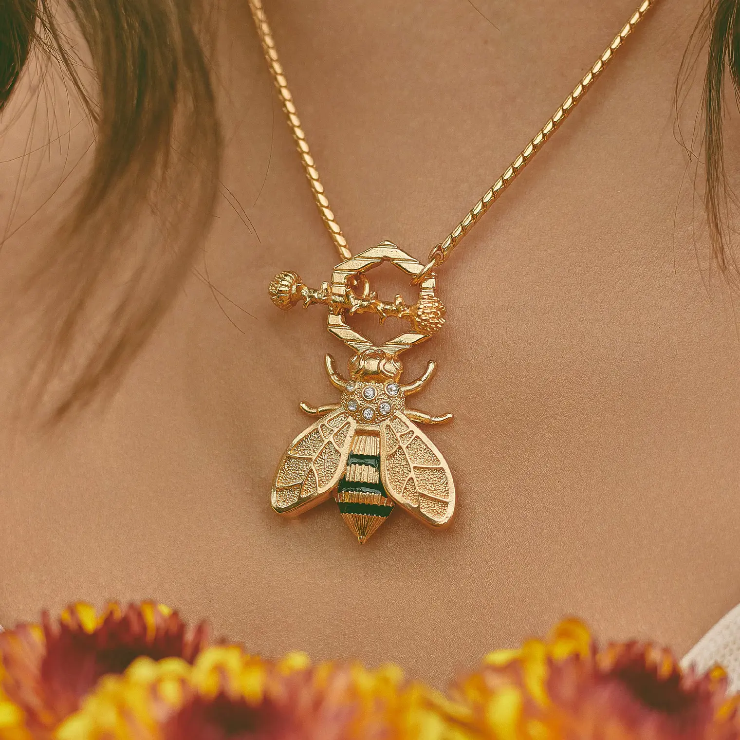 Set de 2 Collares Panal de Abeja  4