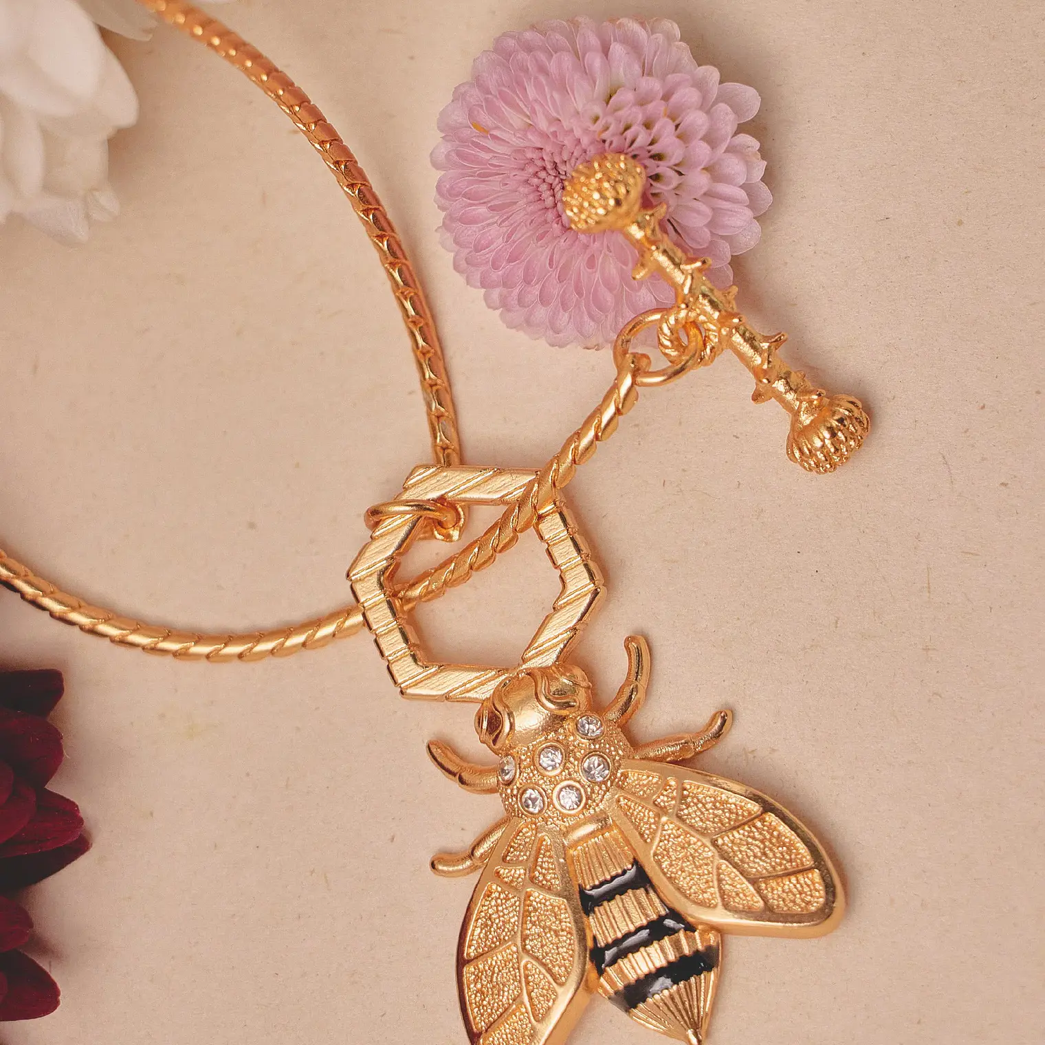 Set de 2 Collares Panal de Abeja  6