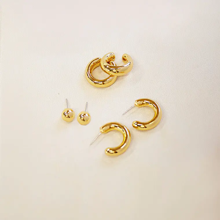 Set de 4 Aretes Bubble 3