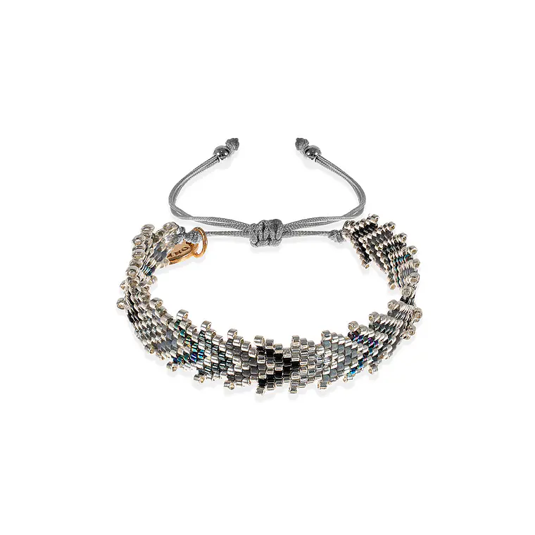 Sahara Miyuki Bracelet- Silver 1