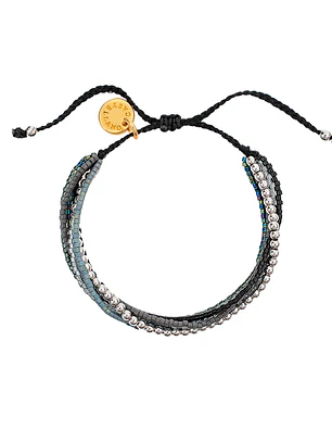 Miyuki Stack Bracelet- Silver