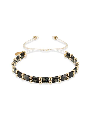 Miyuki Bracelet - Black Gold
