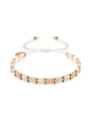 Miyuki Bracelet - Coral Rose