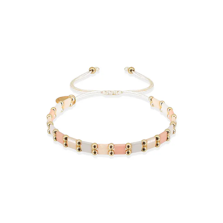 Miyuki Bracelet - Coral Rose 1