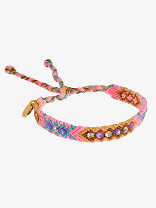 Wayuu Skinny Bracelet - Barbie Pink