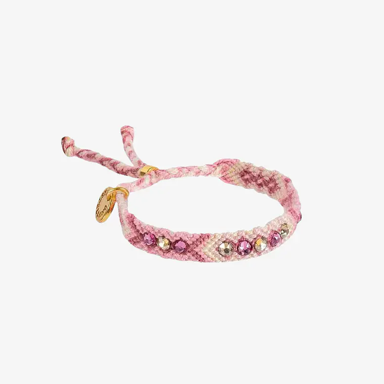 Wayuu Skinny Bracelet - Desert Rose 1