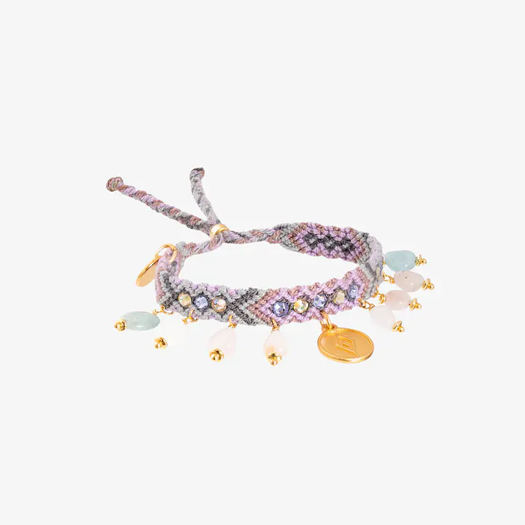 Kalepsu Wayuu bracelet - Lilac 1
