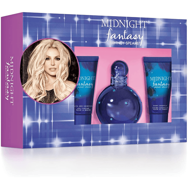Estuche Britney Spears Fantasy Midnight 3 piezas | *Oferta*