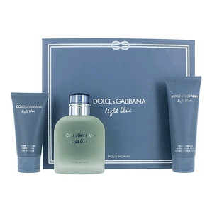 Estuche Dolce Gabanna Light Blue hombre 3 piezas 