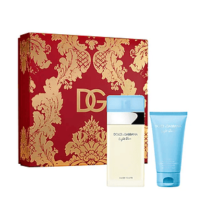 Set Dolce Gabanna Light Blue Mujer 100ml EDT + Crema 