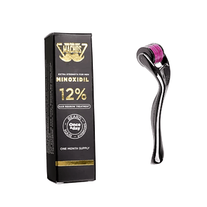 Minoxidil 12% Para Machos + Derma roller + Envío Gratis 