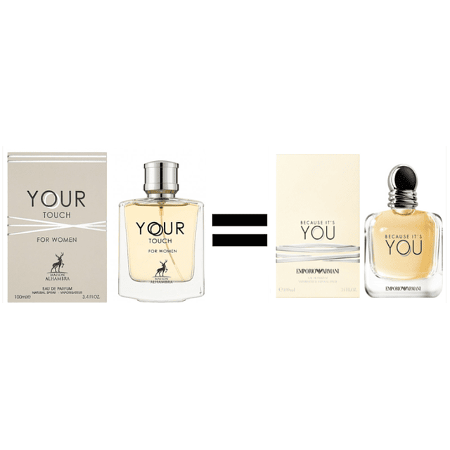 Your Touch de Maison Alhambra 100ml EDP (Dupe Emporio Armani Because It's You)