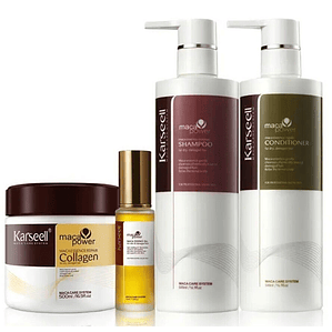 1 Shampoo Karseell 500ml + 1 Acondicionador  500ml + 1 Mascarilla 500ml + 1 Gotas 50ml + Envío Gratis