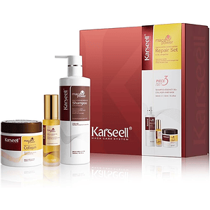 1 Kit Crema Karseell 500ml + Gotas 50ml + Shampoo 500ml + Envío Gratis