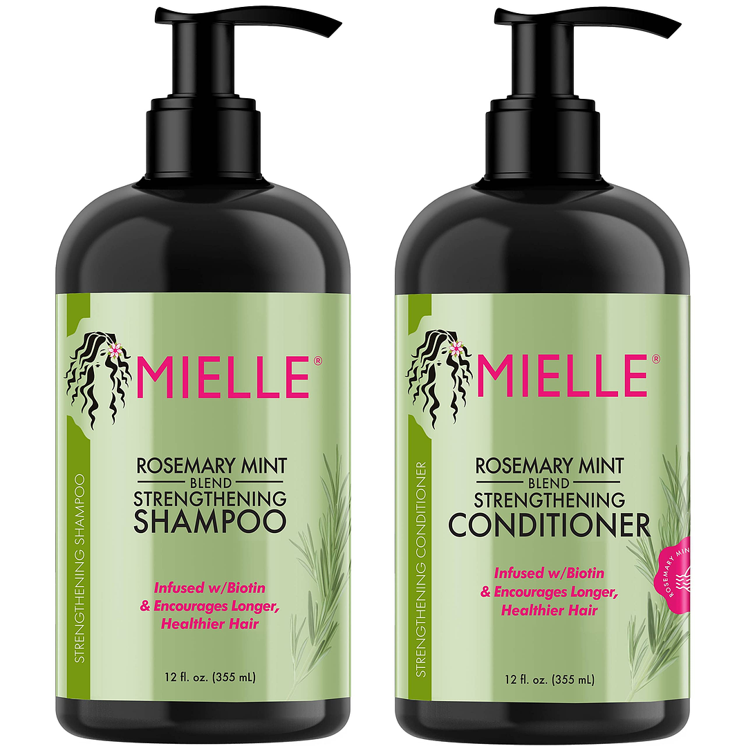 Mielle Shampoo + Acondicionador fortalecedor de menta y romero 355ml + Envio Gratis 1