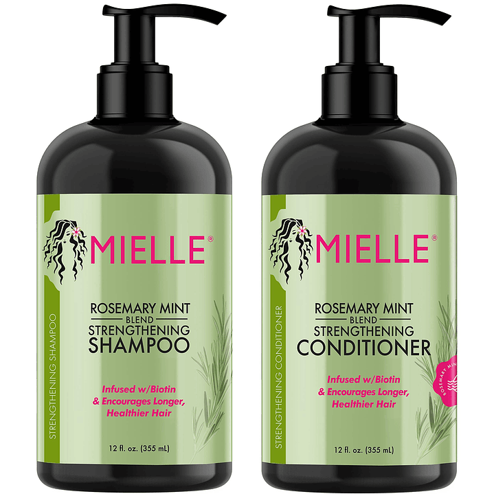 Mielle Shampoo + Acondicionador fortalecedor de menta y romero 355ml + Envio Gratis 1