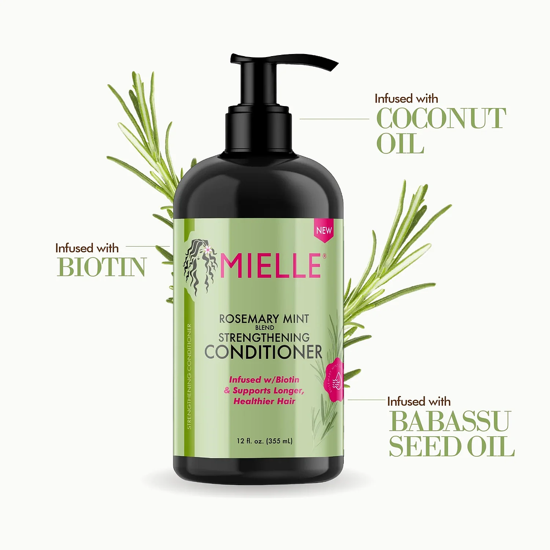Mielle Mascarilla 340g + Gotas 59ml fortalecedor de menta y romero Envio Gratis 2