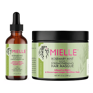 Mielle Mascarilla 340g + Gotas 59ml fortalecedor de menta y romero Envio Gratis