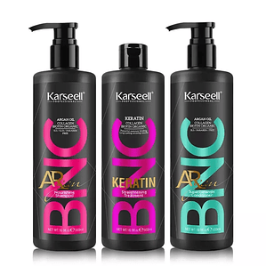1 keratina Karseell 500ml + 1 Shampoo BNC 500ml + 1 Acondicionador BNC 500ml + Envío Gratis