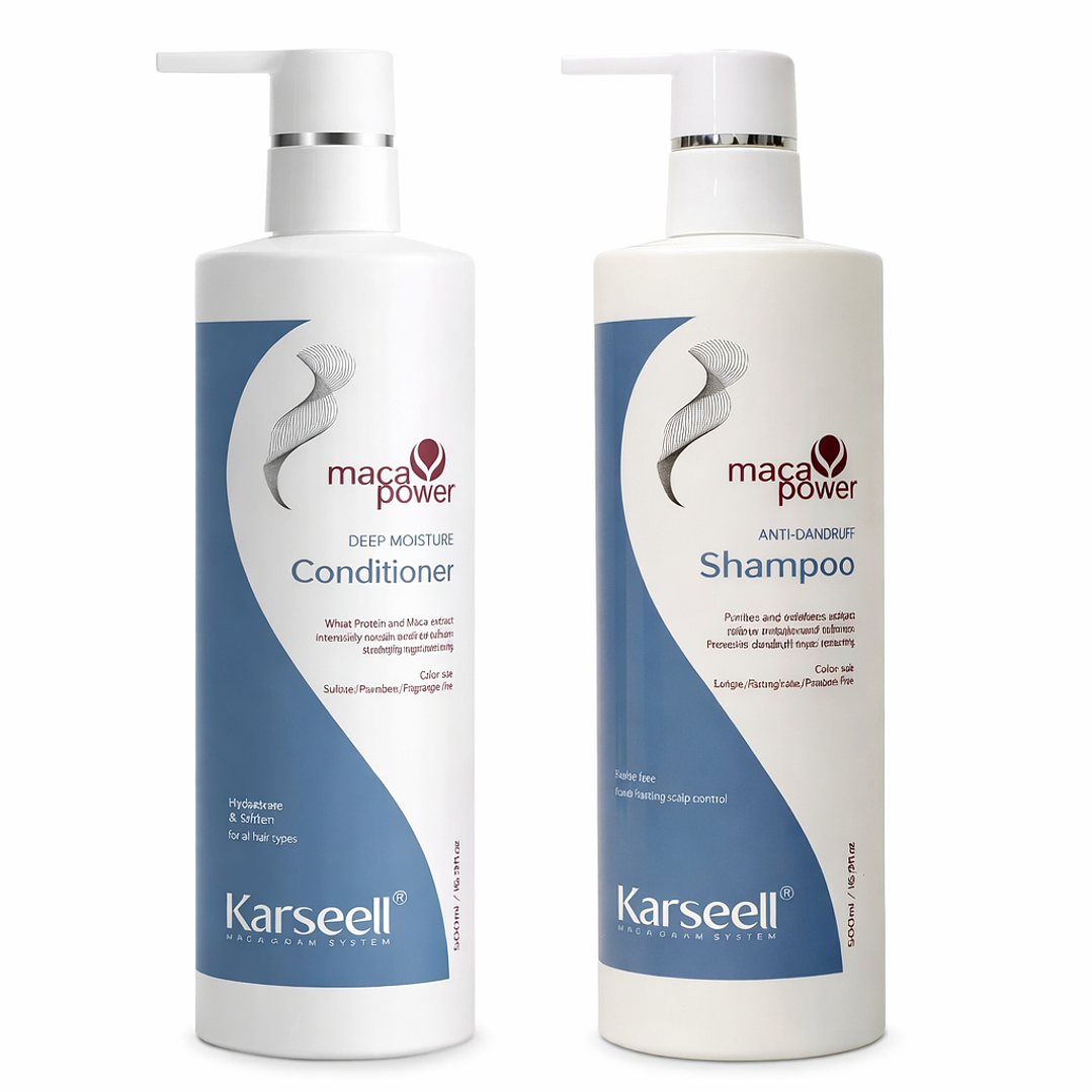 1 Shampoo Anticaspa Karseell 500ml + 1 Acondicionador Anticaspa 500ml + Envío Gratis 1