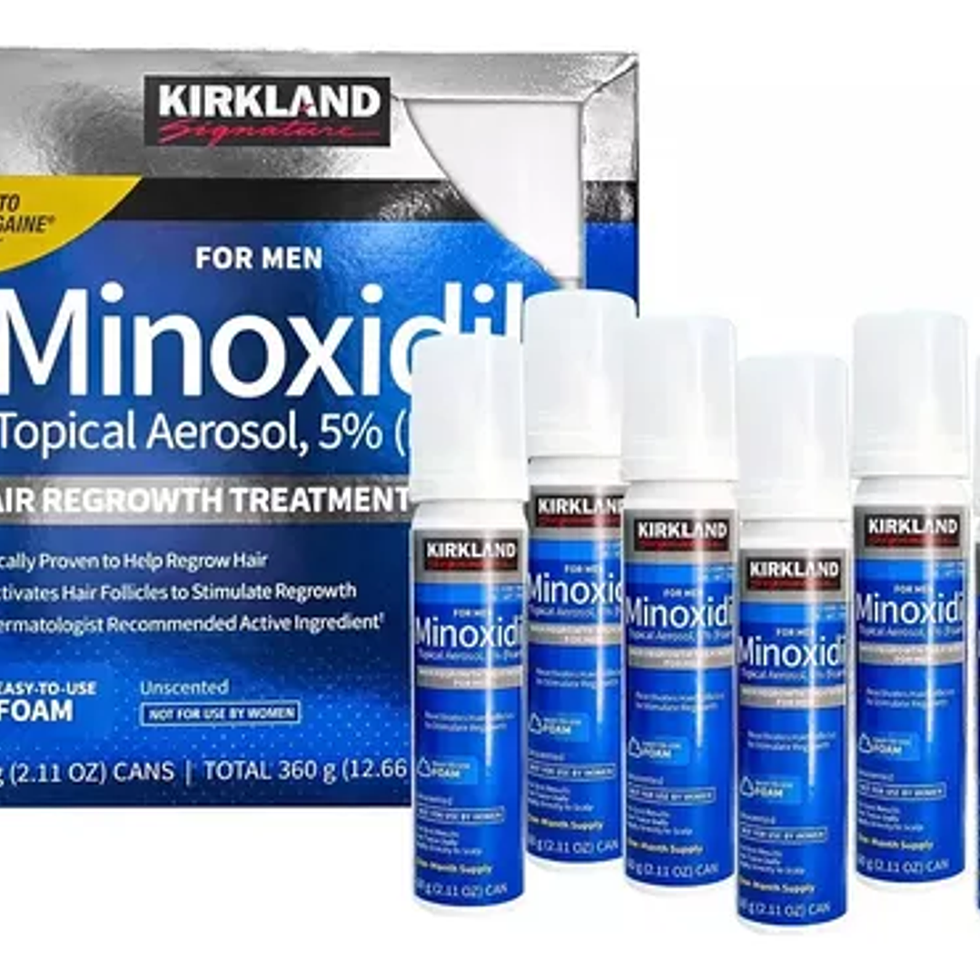Oferta 6 Frascos Minoxidil Espuma 5% + Derma roller + Envío Gratis  3