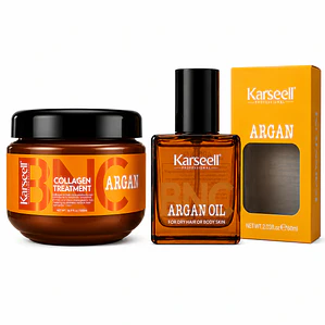 1 Crema BNC Argan Karseell 550ml  + 1 Gotas Argan BNC Karseell 60ml + Envío Gratis