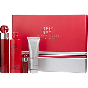 Estuche de Perry Ellis 360 Red for Men 4 piezas 