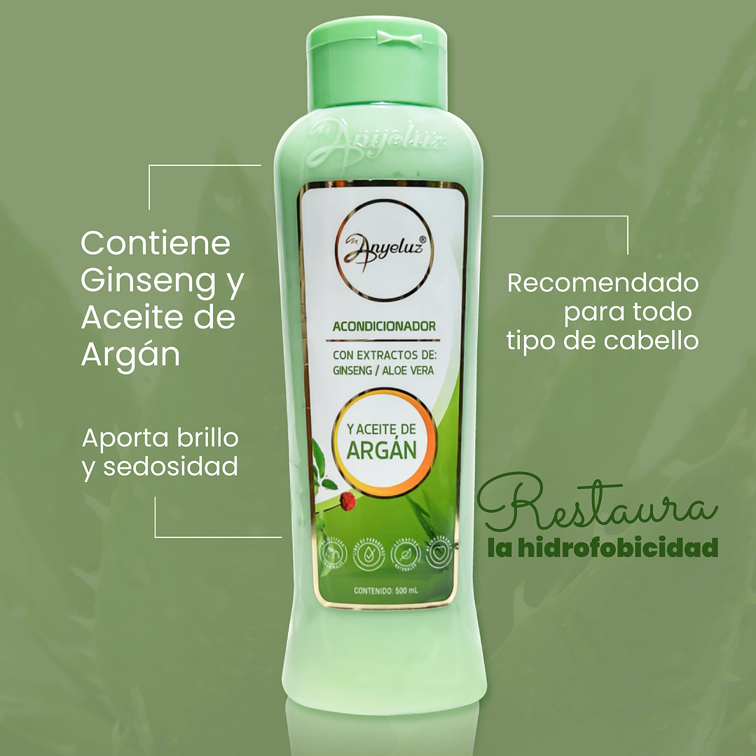 ACONDICIONADOR ANYELUZ DE ARGÁN Y ALOE VERA 3