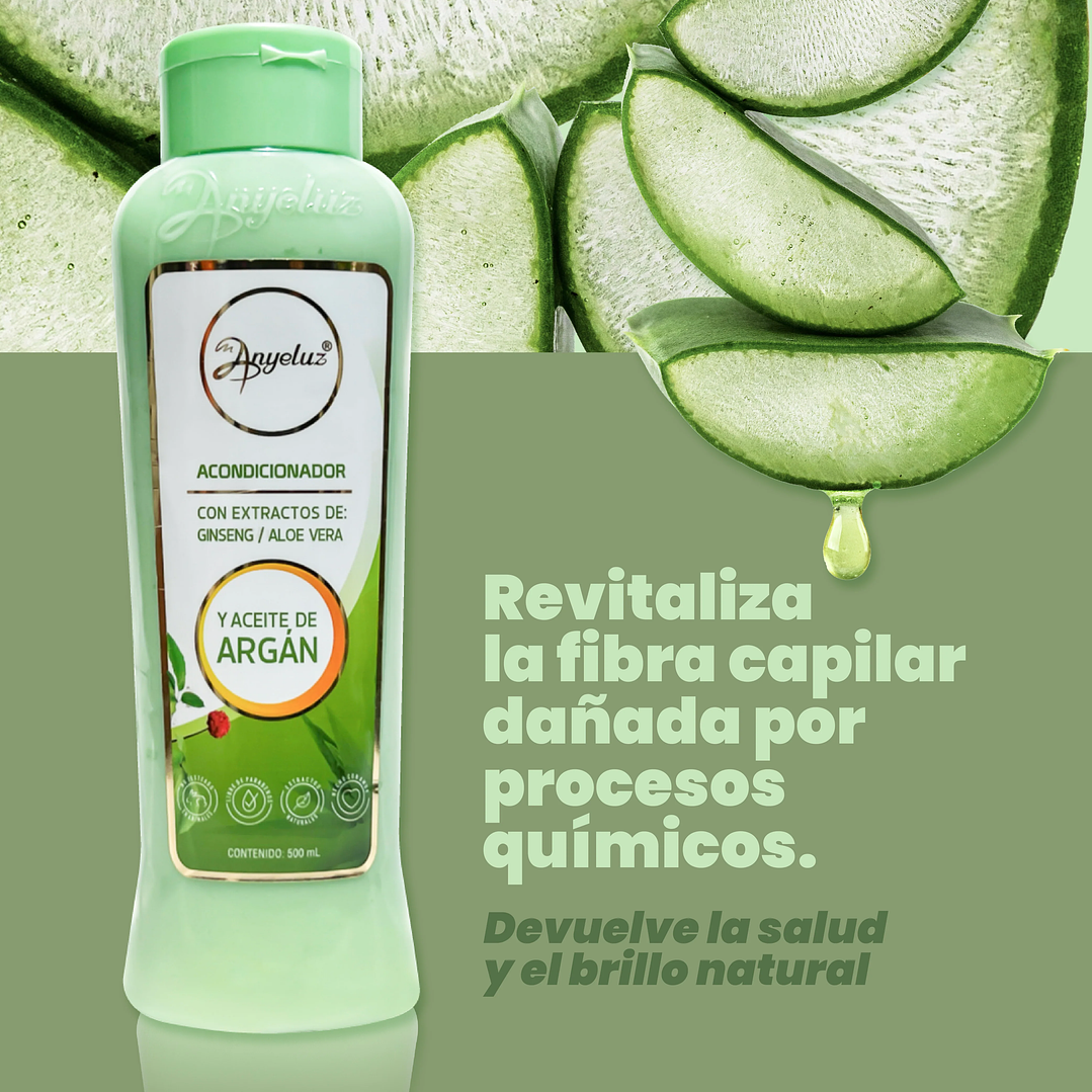 ACONDICIONADOR ANYELUZ DE ARGÁN Y ALOE VERA 4