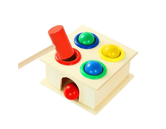 Caja didáctica martillo montessori