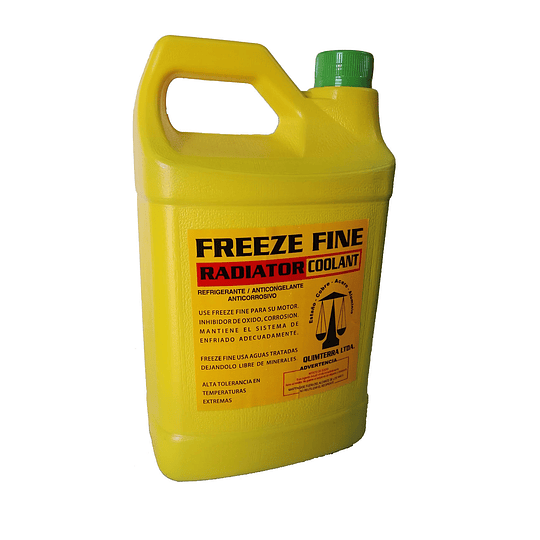 Freeze Fine Antifreeze Coolant Anticongelante Color Verde