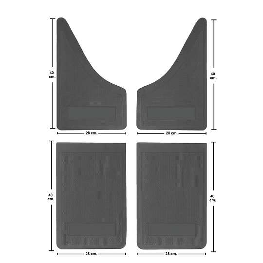 Pack 4 Guardafango Ford Para Camionetas Universal Exterior