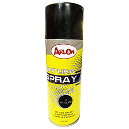 Pintura Spray Negro Mate Aerosol Uso General