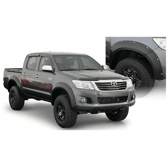 Fangueras Extensiones De Tapabarro Toyota Hilux 2006-2015 Militar