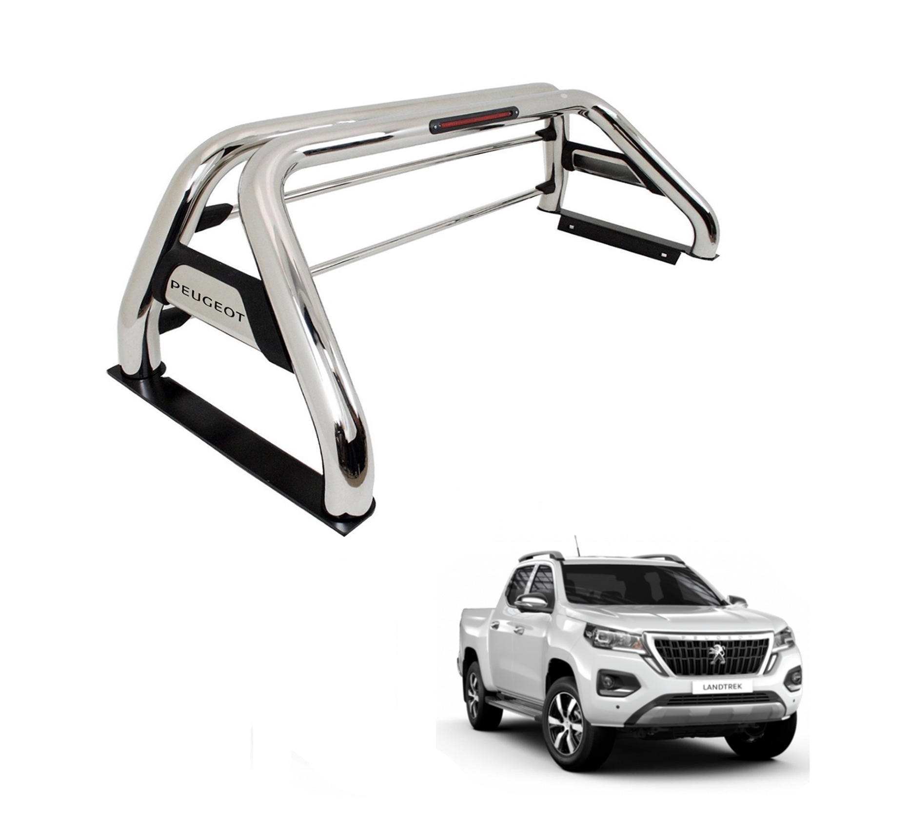 Barra Antivuelco Acero Inoxidable Peugeot Landtrek