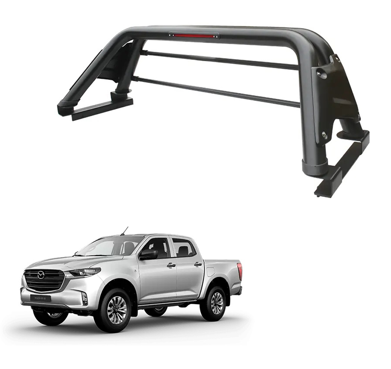 Barra Antivuelco New K1 Negro Matte Mazda Bt50 2013-2024