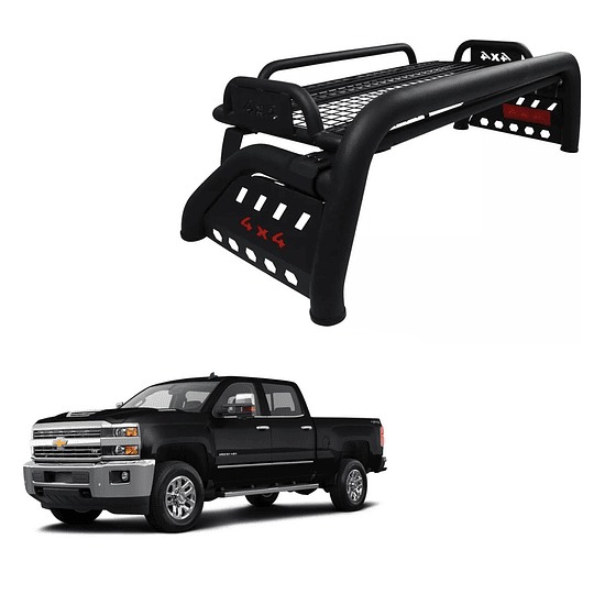 Barra Antivuelco Negro Matte 4x4 Chevrolet Silverado