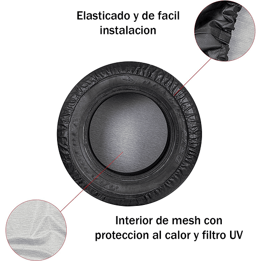 Cubre Rueda Neumático Eco Cuero Aro 15 Ford Ecosport