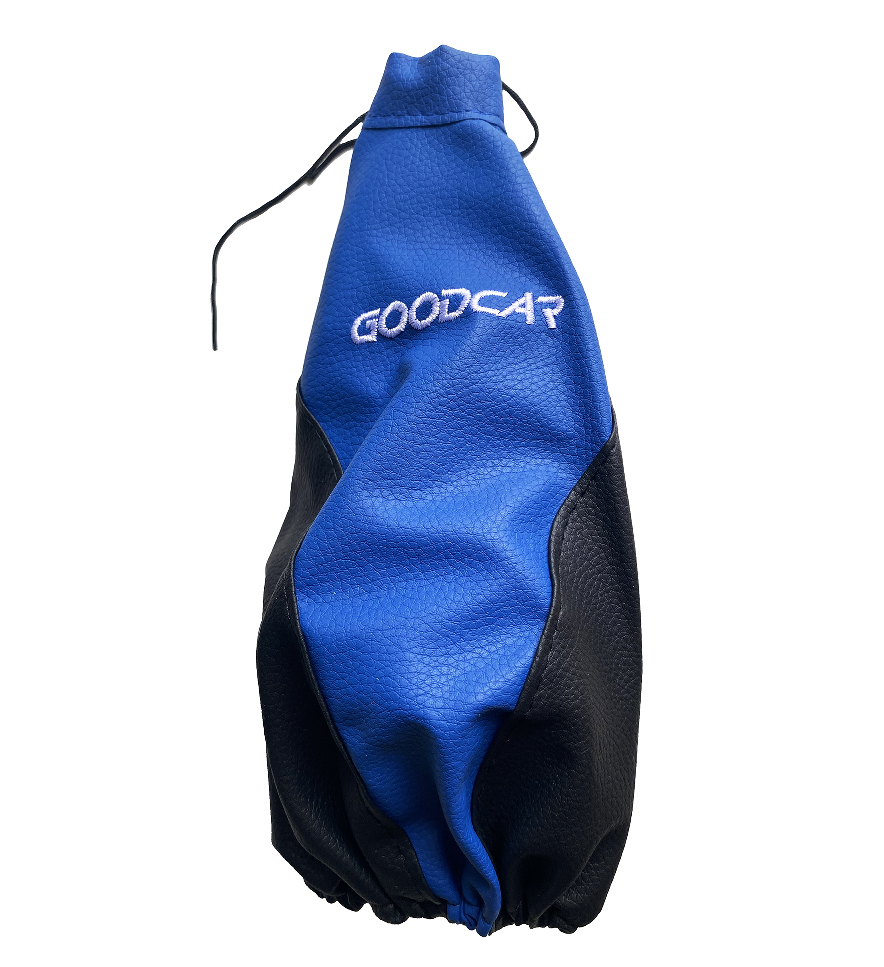 Funda Cubre Palanca Cambio Cuero Azul Negro