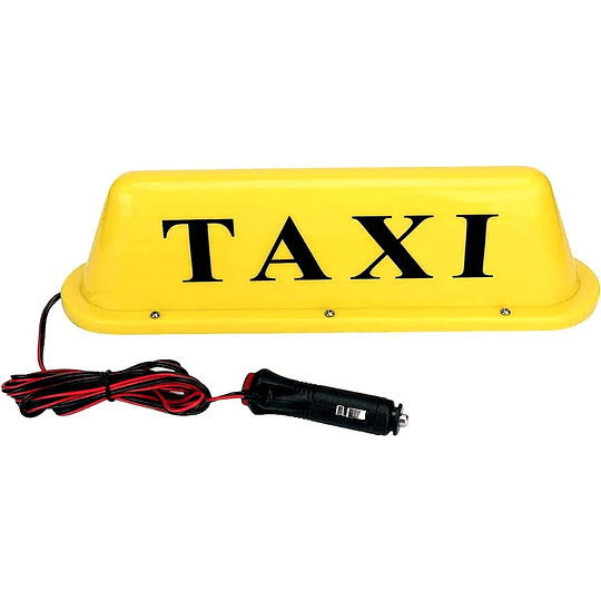 Letrero Taxi Imantado Luminoso Auto Iluminación Para Techo