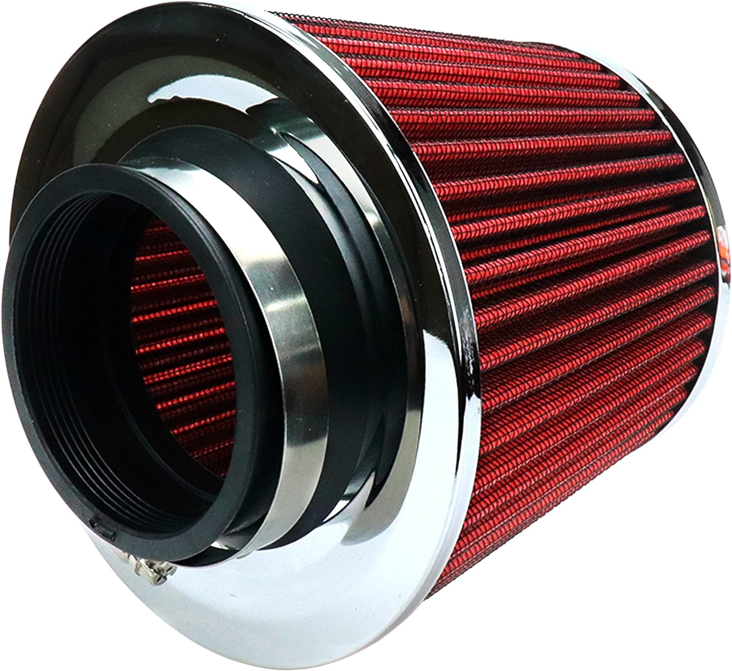 Filtro De Aire Conico Rojo 75mm Auto Tuning Alto Flujo