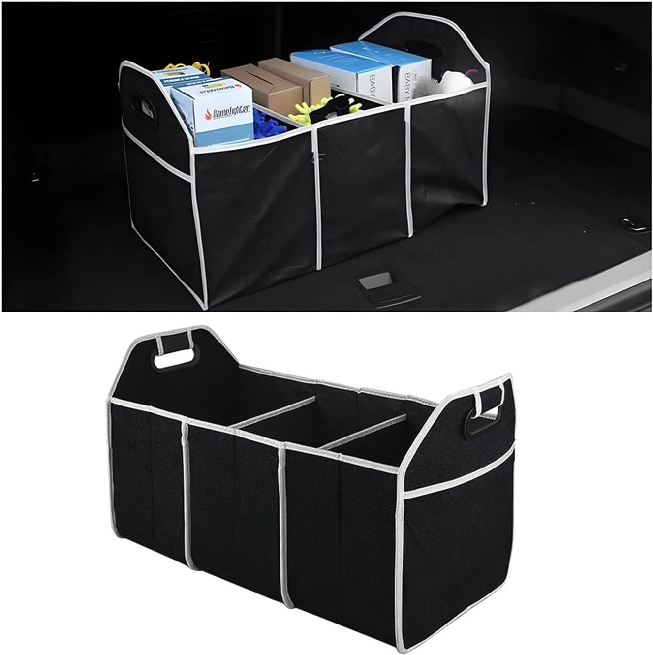 Caja Organizadora De Maleta Maletero Auto Y Suv 3 Espacios